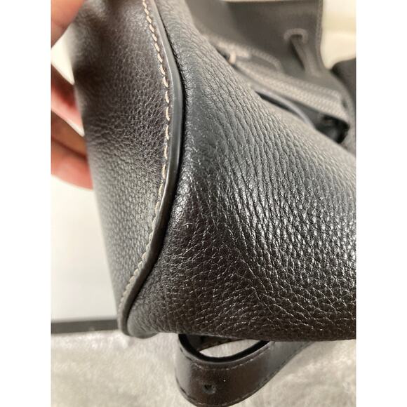 MICHAEL KORS, MEDIUM BLACK PEBBLED LEATHER BACKPACK - Picture 14 of 16